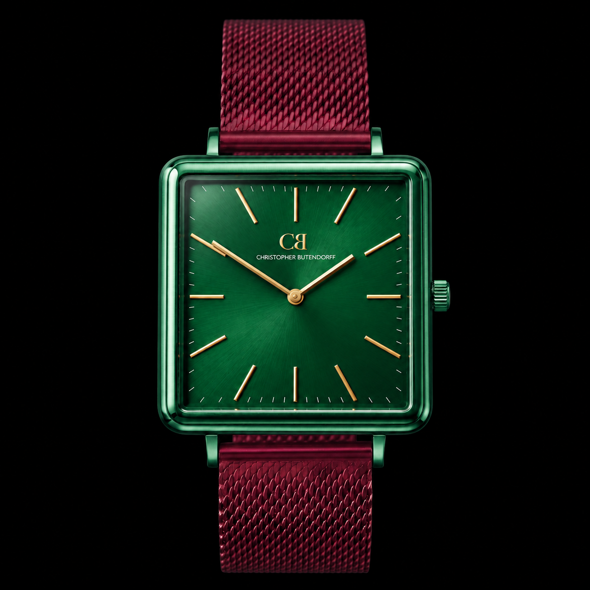 Red Ribbed Metal