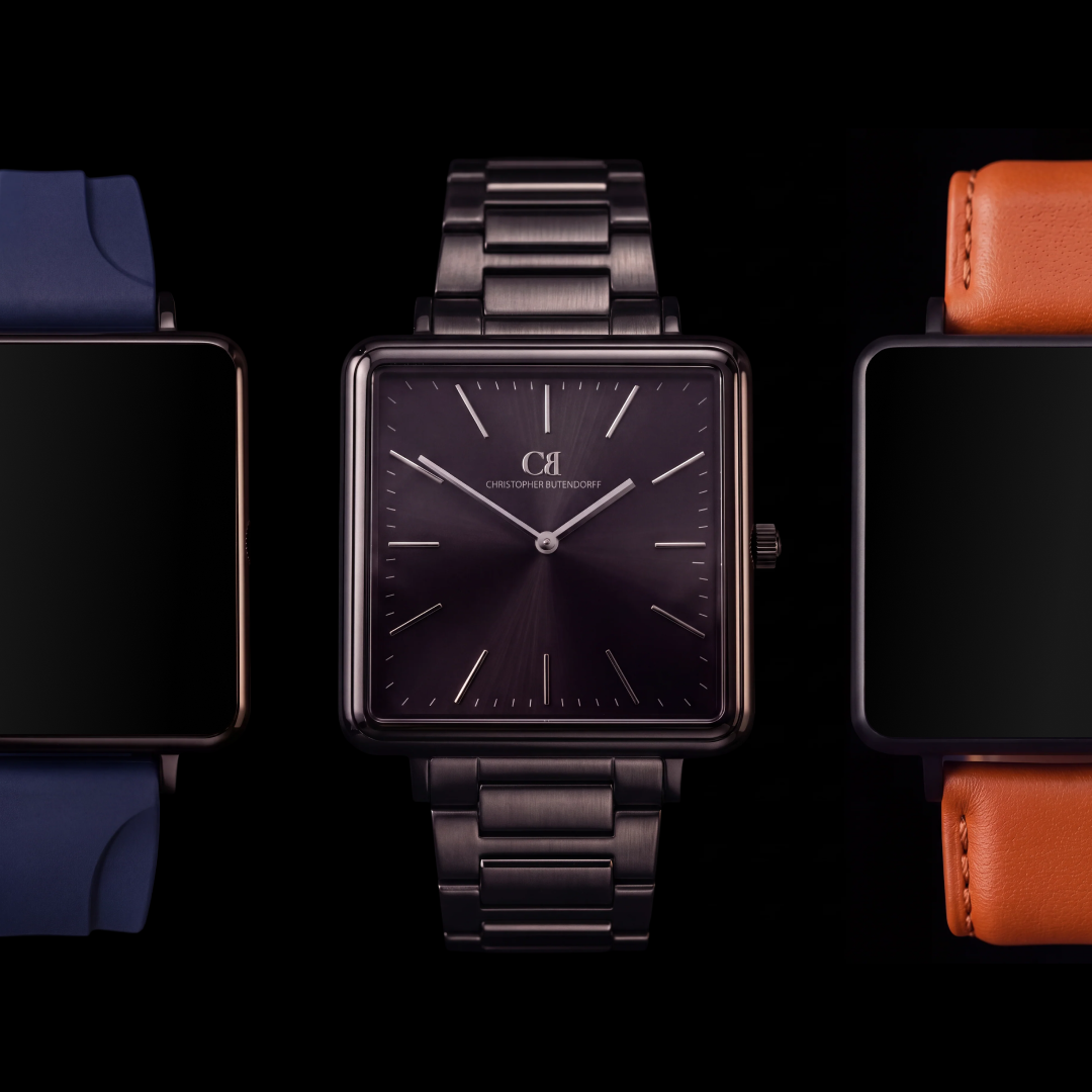 Admixtus Modern Onyx Black — Swiss Made Modular All-Rounder with Mixed Straps