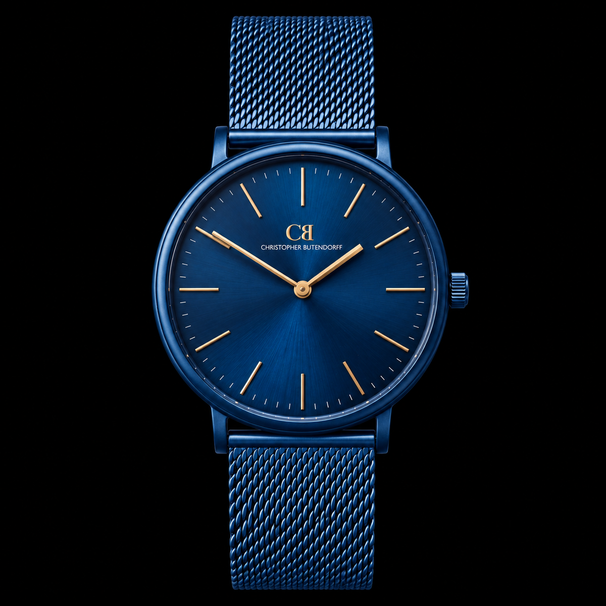 Blue Ribbed Metal