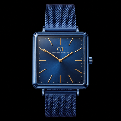 Blue Ribbed Metal