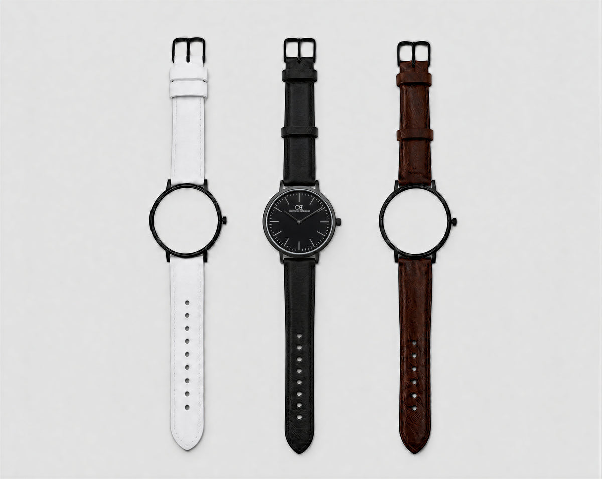 Christopher Butendorff Elegans luxury watch round black — Scandinavian minimalist design