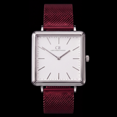 Red Ribbed Metal