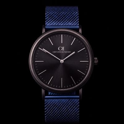 Blue Ribbed Metal