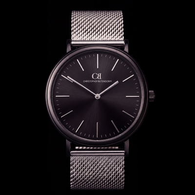 Silver Ribbed Metal